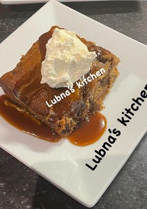 A picture of Sticky Date Pudding with Caramel Sauce:.