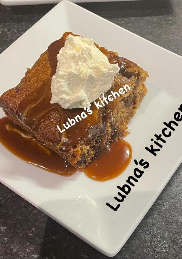 A picture of Sticky Date Pudding with Caramel Sauce:.