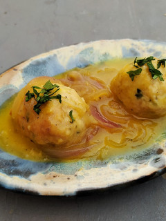 Una foto de Albondigas de pollo a la naranja