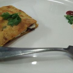 Besan cheese toast A picture of Besan cheese toast.