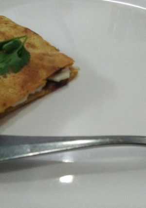 A picture of Besan cheese toast.