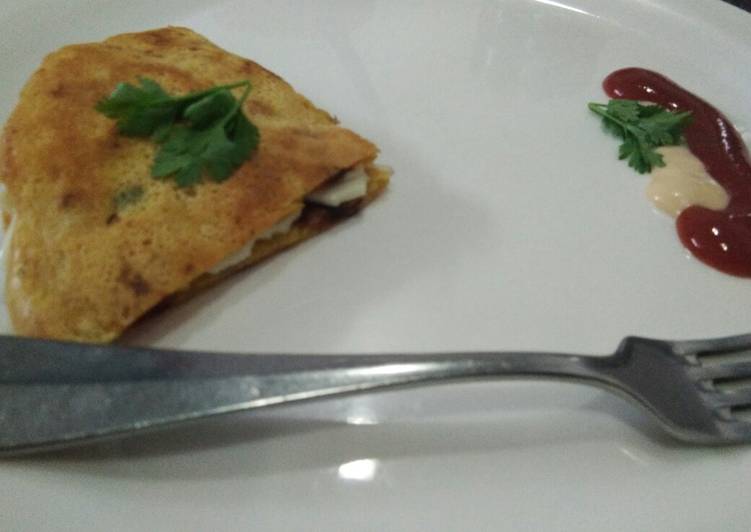 Recipe of Perfect Besan cheese toast