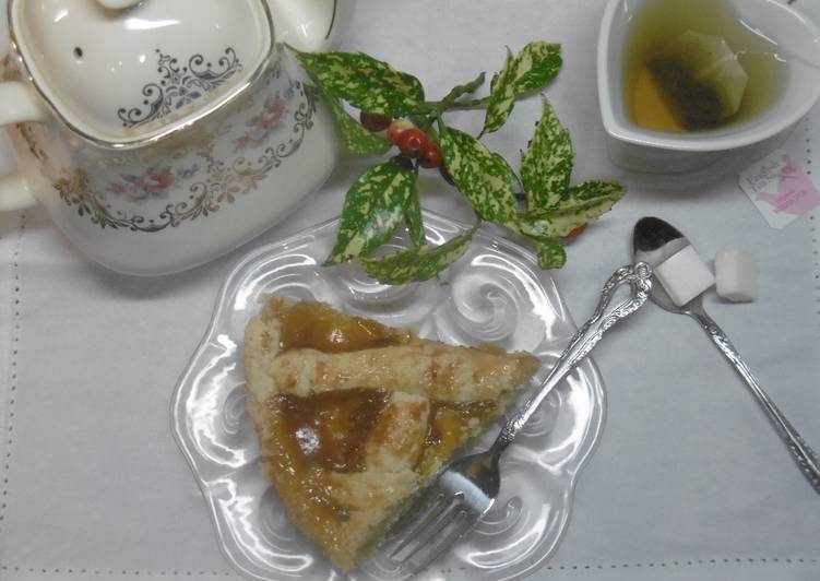 Simple Way to Prepare Favorite Greek Apricot Jam Tart (Pasta Flora)
