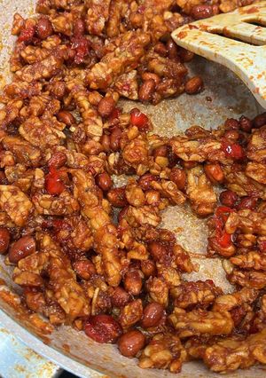 Foto resep Kering Tempe Kacang Pedas