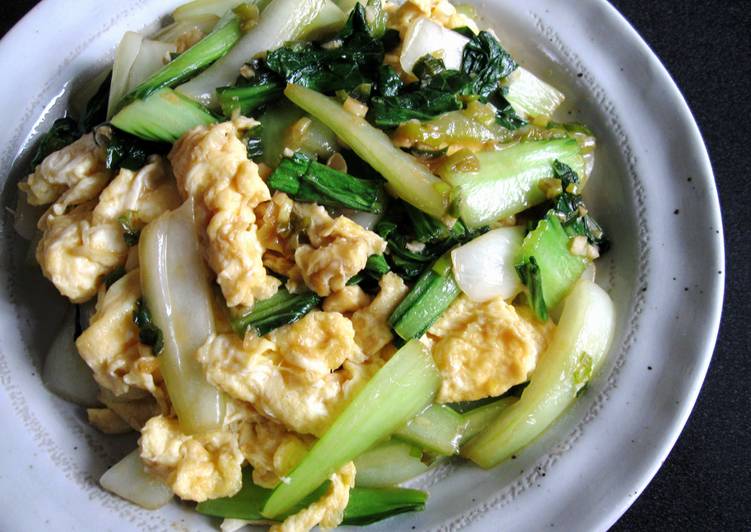 Bok Choy & Egg with Oyster Sauce