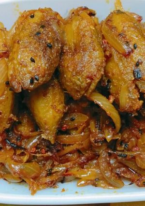A picture of Stuffed bitter gourd / bharva karele.