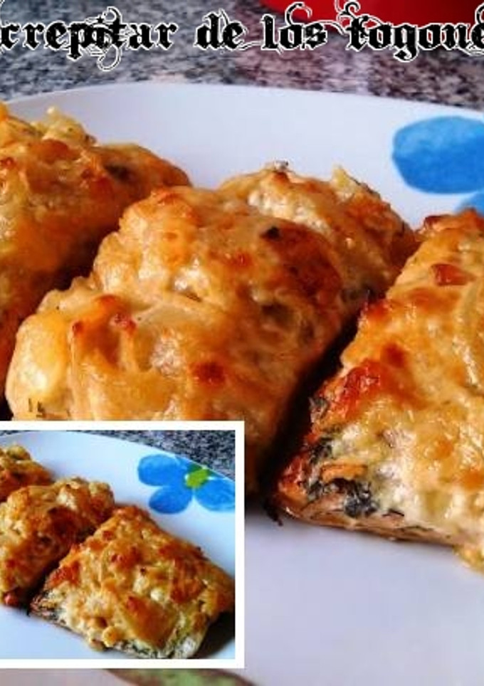Una foto de Salmón con eneldo y crema de manzana 