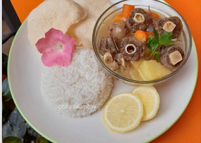 Resep Sop Buntut, Enak Banget