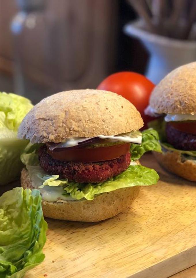 Una foto de Hamburguesas de garbanzos