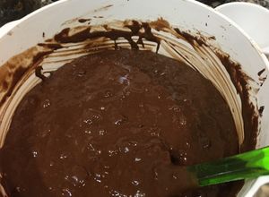Una foto de Torta negra de Navidad