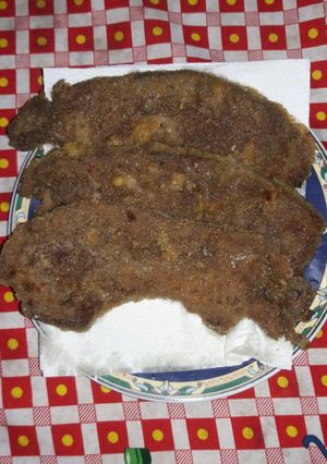 Una foto de Milanesa de hígado !!