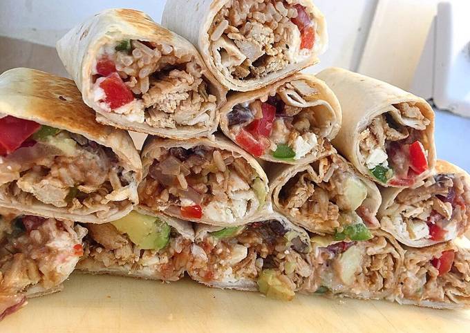 Recipe of Homemade Shredded Chicken Burritos