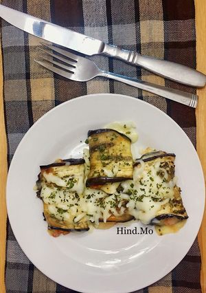 A picture of Eggplant Roll-Ups.