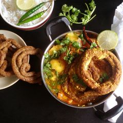 Palpali chukaunu curry with batuk A picture of Palpali chukaunu curry with batuk.