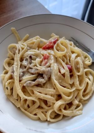 Foto resep Fetucini Carbonara