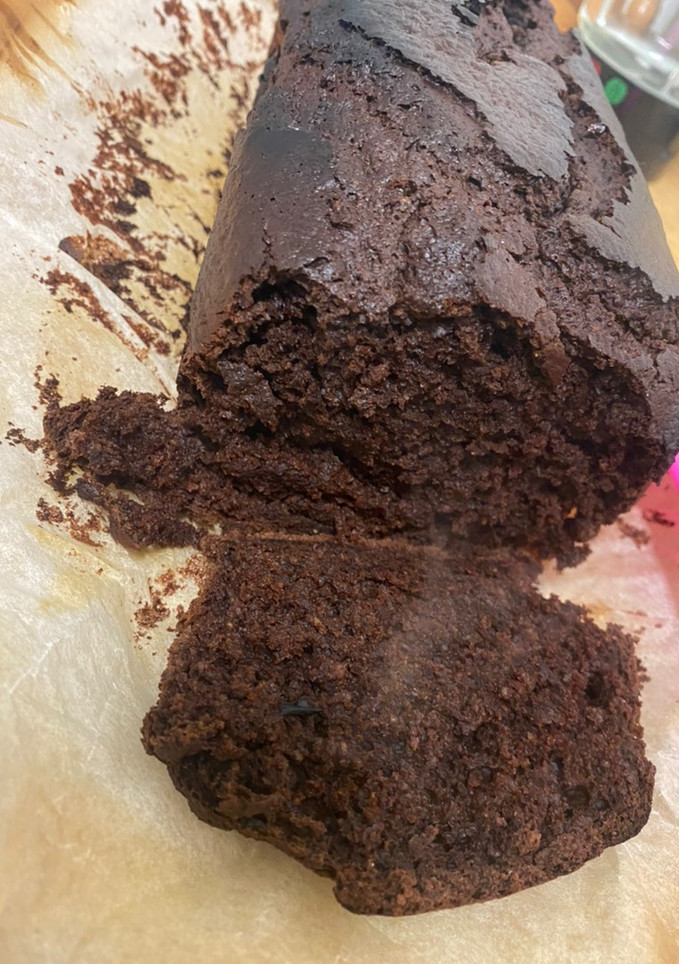 Una foto de Bizcocho de chocolate harina de espelta 🍫