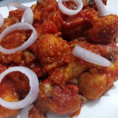 A picture of Butt Chicken Karahi.