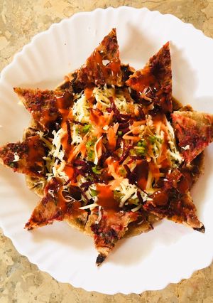 A picture of Floral Chapati#themechallenge.