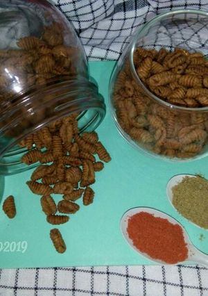 Foto resep Kue Siput Pedas (Spicy Kuih Siput)