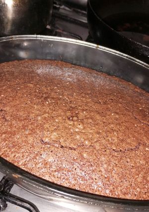Una foto de Brownie con Nesquik