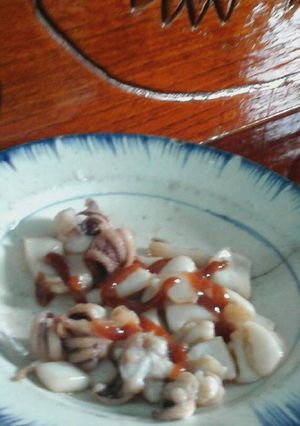 Hình của món Mực chiên.