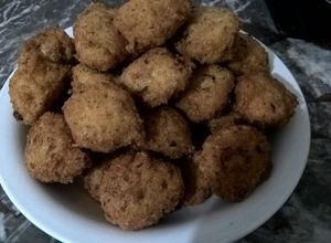 Una foto de Croquetas de trigo burgol y arroz con vegetales!