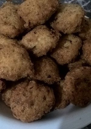 Una foto de Croquetas de trigo burgol y arroz con vegetales!