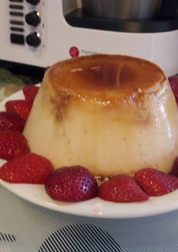 Una foto de Flan de coco