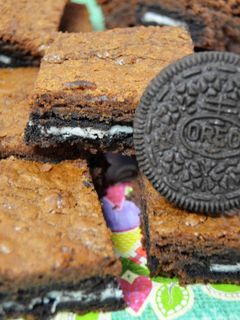 Una foto de Brownie de oreo