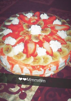 صورة لوصفة كيكة عيد الميلاد أو يومية لقهوة العصر 😍😍😍😍