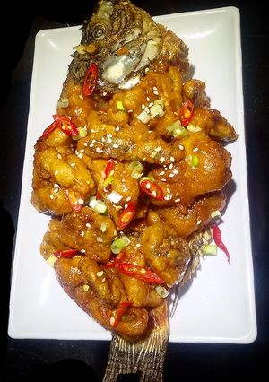 Foto resep Fish with vinegar caramel