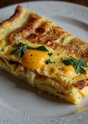 A picture of Fluffy Omelette – Quick and Easy Breakfast.
