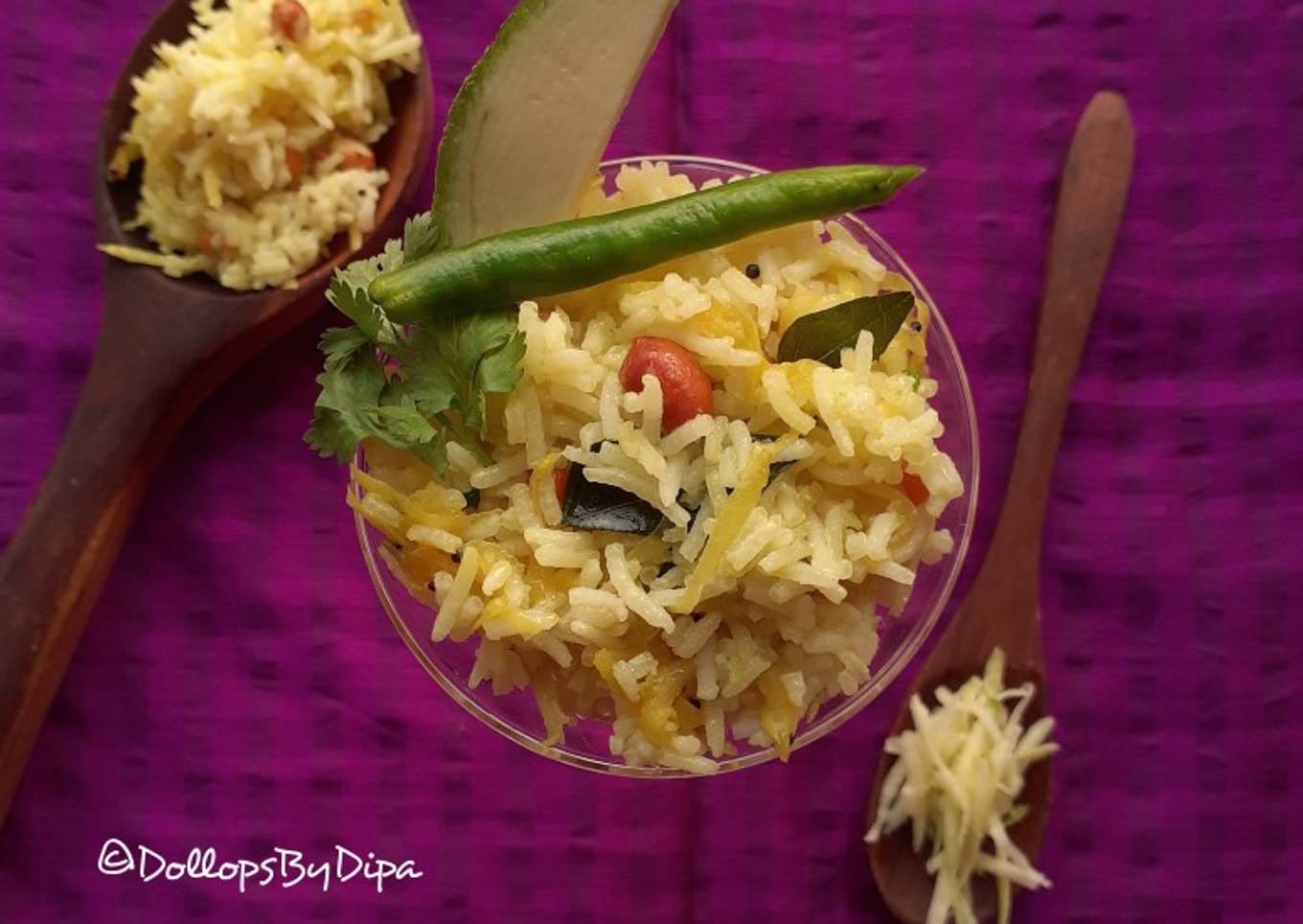 Mavinakayi Chitranna (Raw mango rice)