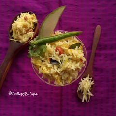 A picture of Mavinakayi Chitranna (Raw mango rice).