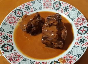 Una foto de Rabo de toro en salsa
