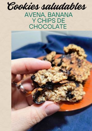 Una foto de Cookies Saludables de Avena, Banana y Chips de chocolate (en Flip)