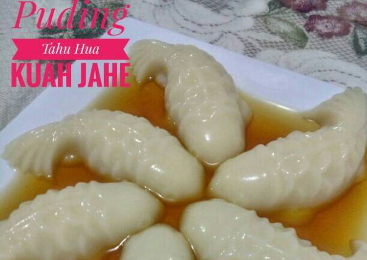 Puding Tahu Hua Kuah Jahe