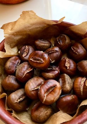 صورة لوصفة كستناء مشوية