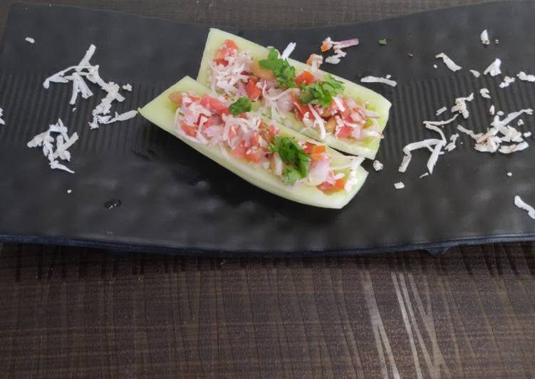 Easiest Way to Prepare Homemade Cucumber boat salad