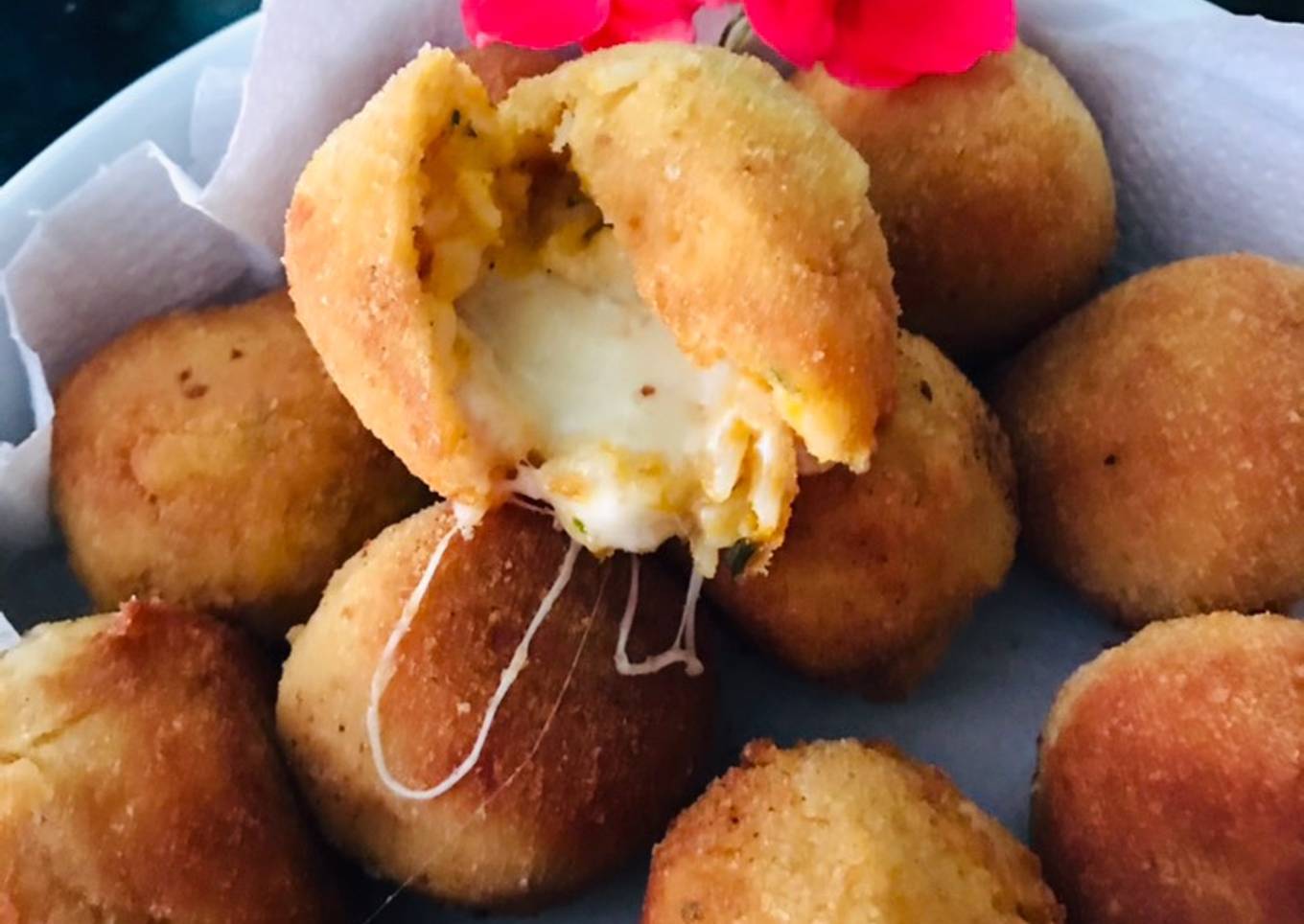 Bombas de Calabaza y Provolone ♥️