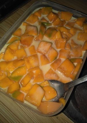 Foto resep Puding Mangga siram Yogurt