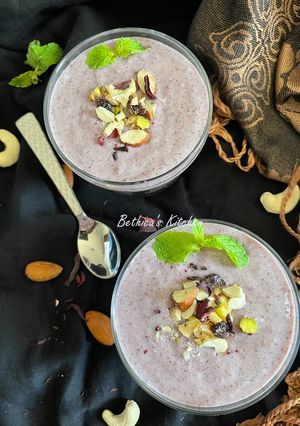 A picture of Black Rice Phirni.