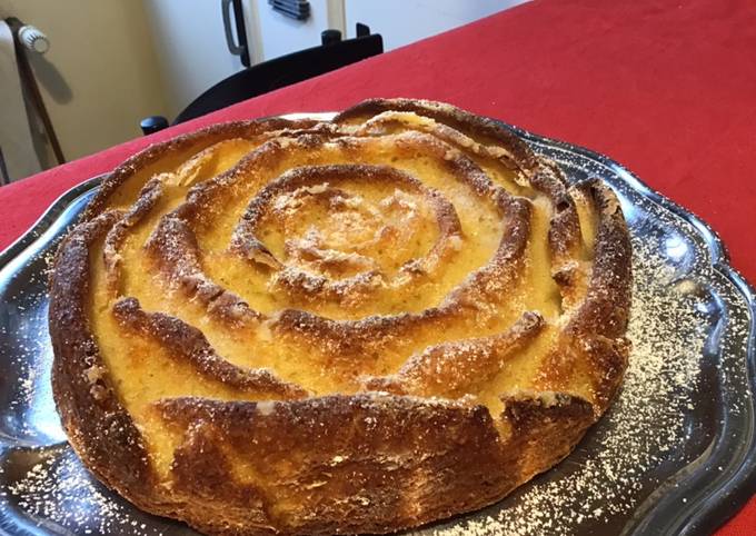 Gâteau aux pommes vanille cannelle et citron de Sicile