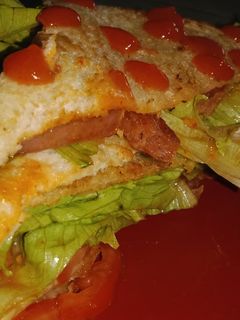 Foto resep 81. Roti, daging, sayur