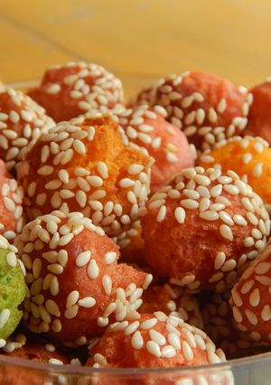 Foto resep Onde-onde Mini Warna-warni #BikinRamadanBerkesan
