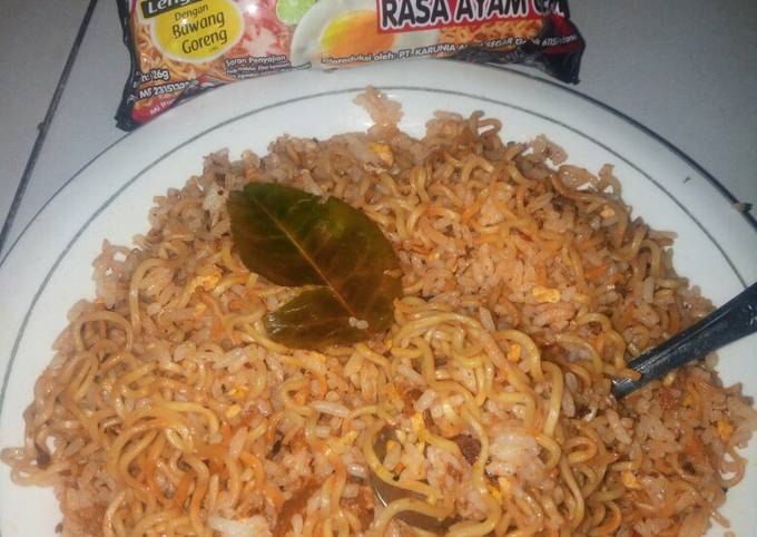 Sego goreng godong jeruk srawut mie sukses ayam geprek