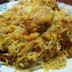 A picture of Chicken Biryani.