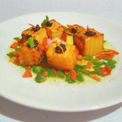 A picture of Potato Fondant with Gravy.