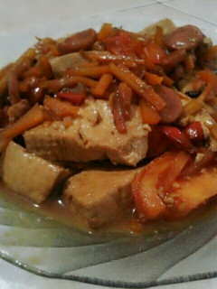 Foto resep Tumis Sosis Wortel Tahu with Teriyaki Sauce