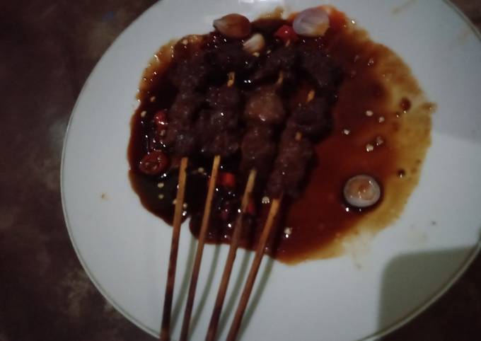 Resep Sate bumbu kecap Anti Gagal